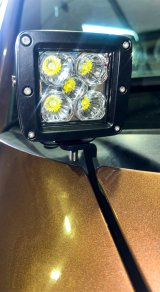 Fishbone Offroad 04-14 Ford F150 / 10-14 Raptor Hood Light Bracket - Black thumbnail 5