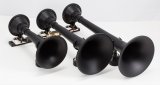 Kleinn Black Triple Horn/ 18.25In/ 14.75In/10In - XCR2.0 Coated Spun Steel thumbnail 2