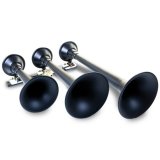 Kleinn Black Triple Horn/ 18.25In/ 14.75In/10In - XCR2.0 Coated Spun Steel thumbnail 3