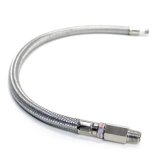 Kleinn 18In Stainless Steel Braided Leader Hose w/ Check Valve-1/8In M NPT Inlet/ 1/4In M NPT Outlet thumbnail 3