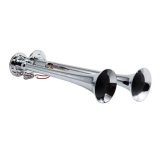 Kleinn Chrome Dual Horn/ 15In/12.25In - Chrome-Plated Zinc Alloy thumbnail 3