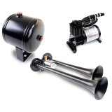 Kleinn Dual Black Horn Kit w/ 120 PSI Air Compressor / 0.5 gal Air Tank thumbnail 4