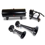 Kleinn Dual Black Horn Kit w/ 150 PSI Air Compressor / 1.5 gal Air Tank thumbnail 2