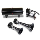 Kleinn Dual Black Horn Kit w/ 150 PSI Air Compressor / 1.5 gal Air Tank thumbnail 4