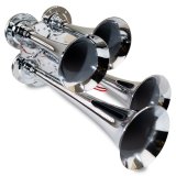 Kleinn Chrome Quad Horn/ 12.5In/10In/7.5In/6In - Chrome-Plated Zinc Alloy thumbnail 3