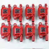 Granatelli 14-23 GM LT Direct Ignition Coil Packs - Red (Set of 8) thumbnail 1