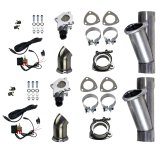 Granatelli 2.5in Aluminized Mild Steel Electronic Dual Exhaust Cutout w/Slip Fit & Band Clamp thumbnail 4