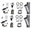Granatelli 2.5in Aluminized Mild Steel Electronic Dual Exhaust Cutout w/Slip Fit & Band Clamp thumbnail 5
