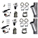 Granatelli 3.0in Alum Mild Steel Electronic Dual Slip Fit Exhaust Cutout w/Band Clamps thumbnail 5