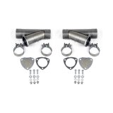 Granatelli 2.5in Aluminized Mild Steel Manual Dual Exhaust Cutout w/Slip Fit & Band Clamps thumbnail 2