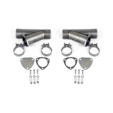 Granatelli 2.5in Aluminized Mild Steel Manual Dual Exhaust Cutout w/Slip Fit & Band Clamps thumbnail 4