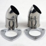 Granatelli 3.0in 304SS Turn Down w/3-Bolt Flange & Gaskets (Pair) thumbnail 2