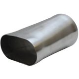 Granatelli 3.0in Round to 3.0in Oval Weld In Exhaust Adapter thumbnail 2