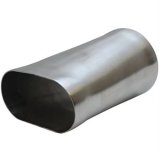 Granatelli 3.0in Round to 3.0in Oval Weld In Exhaust Adapter thumbnail 3