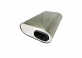 Granatelli 3.0in Inlet 3.0in Outlet 13x9.5x6in Oval Muffler thumbnail 2