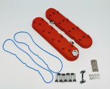 Granatelli 96-22 GM LS Tall Valve Cover w/Integral Angled Coil Mounts - Red Wrinkle (Pair) thumbnail 5