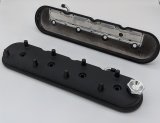 Granatelli 96-22 GM LS Standard Height Valve Cover w/Angled Coil Mount - Blk Wrinkle (Pair) thumbnail 1