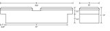 Tradesman Aluminum Economy Cross Bed Truck Tool Box (70in./Side Opening) - Brite thumbnail 2
