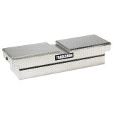Tradesman Aluminum Gull Wing Cross Bed Truck Tool Box w/Push Button (70in.) - Brite thumbnail 1