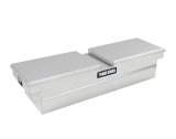 Tradesman Aluminum Gull Wing Cross Bed Truck Tool Box w/Push Button (70in.) - Brite thumbnail 3