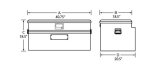 Tradesman Aluminum Flush Mount Truck Tool Box (40in.) - Brite thumbnail 2