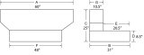 Tradesman Aluminum L-Shape Liquid Storage Tank (100 Gallon Capacity) - Brite thumbnail 2