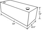 Tradesman Aluminum Rectangular Liquid Storage Tank (98 Gallon Capacity) - Black thumbnail 1