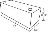 Tradesman Steel Full Size Rectangular Liquid Storage Tank - White thumbnail 1