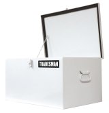 Tradesman Steel Job Site Box/Chest (Light Duty/Small) (24in.) - White thumbnail 1