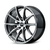 Versus VV25R 19x9.5 / +32 ET / 5x114.3 - Diamond Cut / Side Jet Black thumbnail 1