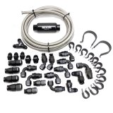SNOW 8AN Braided Stainless PTFE Fuel Line Kit - 30FT thumbnail 2