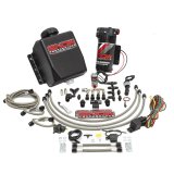 Snow Performance Stage 1 Water Injection Stainless Steel Braided Line Quad Nozzle Kit thumbnail 1