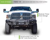 DV8 Offroad 10-18 RAM 2500 Front Bumper thumbnail 3