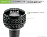 DV8 Offroad 2005-2010 Jeep TJ/JK 6-Speed Shift Knob Black Finish thumbnail 9