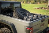 DV8 Offroad 2020+ Jeep Gladiator JT Adjustable In-Bed Tire Carrier thumbnail 1