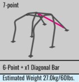 Cusco Roll Cage 7pt Dash Escape Safety 21 2 Pass EK Civic (Non-Sunroof Only) (S/O / No Cancel) thumbnail 5
