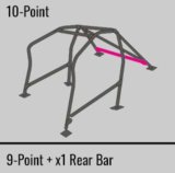 Cusco Safety21 SXE10 IS300 2-Passenger Works 10P Roll Cage - Black thumbnail 4