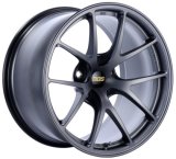 BBS RI-A 18x9.5 5x120 ET23 Matte Gray Wheel -82mm PFS/Clip Required thumbnail 3