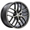 BBS CC-R 19x8.5 5x120 ET35 Satin Graphite Diamond Cut Polished Rim Protector Wheel -82mm PFS Req. thumbnail 2