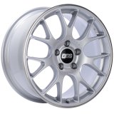 BBS CH-R 18x8.5 5x112 ET38 Brilliant Silver Polished Rim Protector Wheel -82mm PFS/Clip Required thumbnail 1