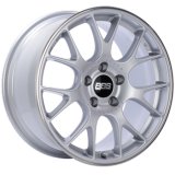 BBS CH-R 19x9 5x120 ET44 Brilliant Silver Polished Rim Protector Wheel -82mm PFS/Clip Required thumbnail 1
