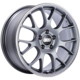 BBS CH-R 19x8 5x114.3 ET38 Satin Titanium Polished Rim Protector Wheel -82mm PFS/Clip Required thumbnail 1