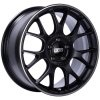 BBS CH-R 19x9.5 5x112 ET45 Satin Black Polished Rim Protector Wheel -82mm PFS/Clip Required thumbnail 2