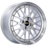 BBS LM 17x7.5 4x100 ET40 Diamond Silver Center Diamond Cut Lip Wheel -70mm PFS/Clip Required thumbnail 1