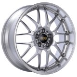 BBS RS-GT 18x8.5 5x120 ET15 Diamond Silver Center Diamond Cut Lip Wheel -82mm PFS/Clip Required thumbnail 1