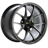 BBS RI-A 18x8.5 5x112 ET45 Diamond Black Wheel -82mm PFS/Clip Required thumbnail 1
