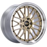 BBS LM 17x7.5 5x130 ET28 CB71.6 Gold Center Diamond Cut Lip Wheel thumbnail 3