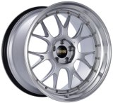BBS LM-R 19x9.5 5x114.3 ET45 Diamond Silver Center Diamond Cut Lip Wheel - 82mm PFS Required thumbnail 3