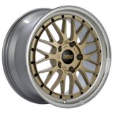 BBS LM 18x8 / 5x112 / ET45 / - Gold Center / Diamond Cut Lip Wheel thumbnail 1