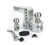 Weigh Safe 4in Drop Hitch w/Built-in Scale & 2in Shank (10K/12.5K GTWR) w/WS05 - Aluminum thumbnail 2